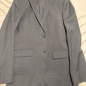 Tristan Charcoal Checkered Suit Jacket